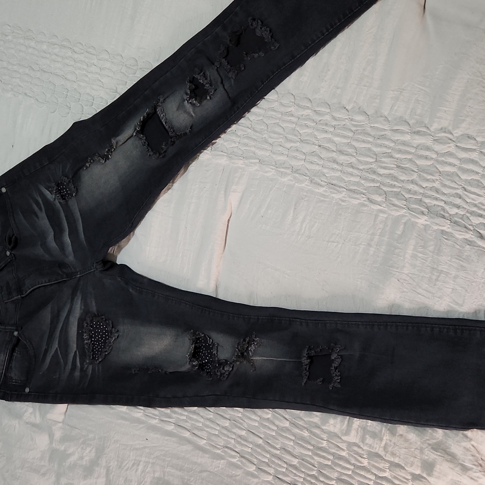 Size 34/32 Black Stonewashed Jeans